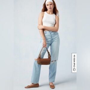 NWT | Size 27 | PacSun Eco Light Blue Distressed Dad Jeans